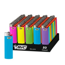 BIC Maxi Pocket Lighters, Fashion Assorted Colors, 50-Count Tray of Lighters picture