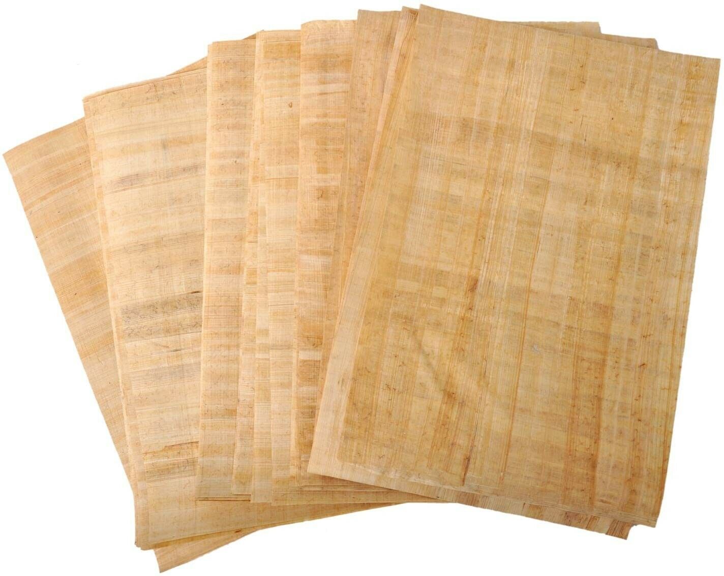 20 Blank Egyptian Papyrus Sheets for Art Projects and Schools 8x12in 20x30cm