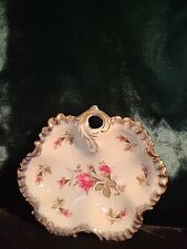 Vintage Nut/Candy Dish Pink Roses with Gold Trim  Japan (?)  picture