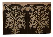 Beautiful 19th Cent portuguese velvet fabric with applique metallic motifs 1211 picture