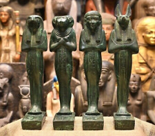 Ancient Egyptian Antiques The Pharaonic Ushabti Statues Of Sons of Horus Rare BC picture