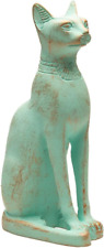 Discoveries Egyptian Imports Patina Bastet Cat Statue - Made in Egypt - 5 Tall picture