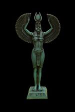 UNIQUE ANCIENT EGYPTIAN ISIS Winged Wearing Sun Disc Sculpture Stone picture