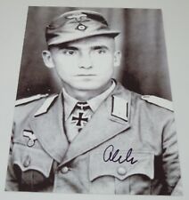 ORIG. Geb-Jager WWII German Knights Cross Autographed Signed Photo Abele AU1 picture