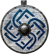 Medieval Viking Unique battle Design Shield Wooden 24 inch gift picture
