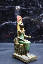 Great Ancient Egyptian Sekhmet Goddess sitting, Goddess Sekhmet statue. picture