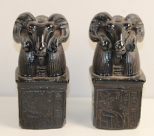 Black Egyptian Statues Amun The Ram God Bookends Metropolitan Museum of  Art picture